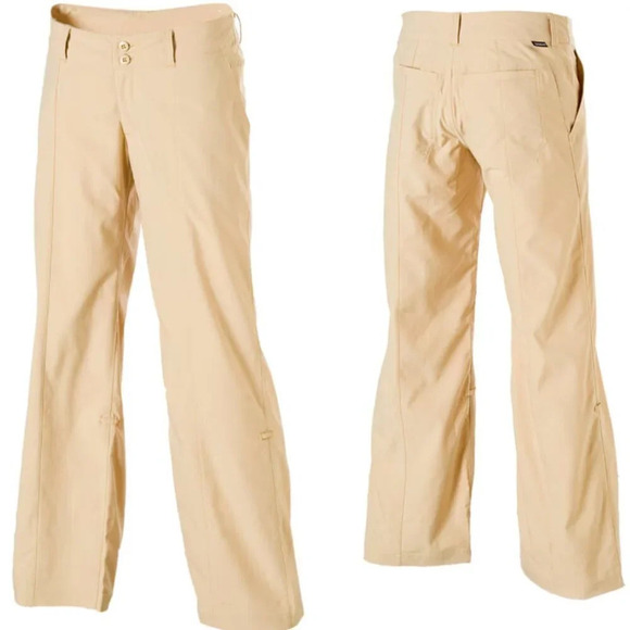 PATAGONIA Intercontinental Tan  Mid-Rise Hiking Pants Size 12 - Picture 1 of 16